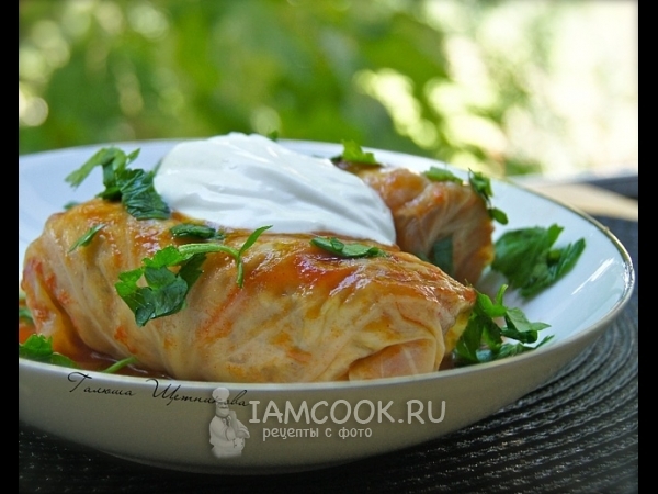 Голубцы с мясом и рисом, рецепт с фото