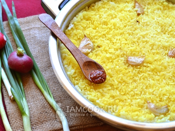 Рис на сковороде, рецепт с фото