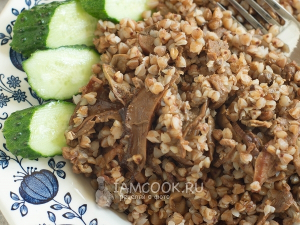 Гречка с сушеными грибами, рецепт с фото