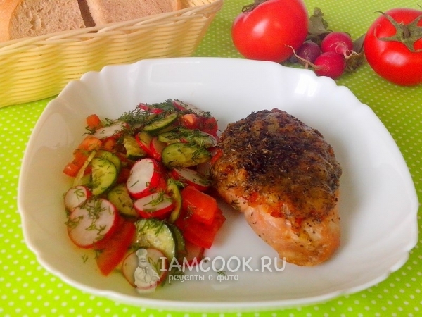Куриное филе с овощами, рецепт с фото