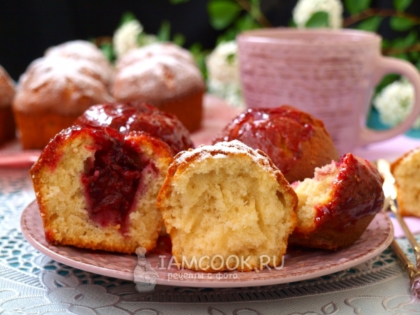 Кексы на молоке в силиконовых формочках, рецепт с фото