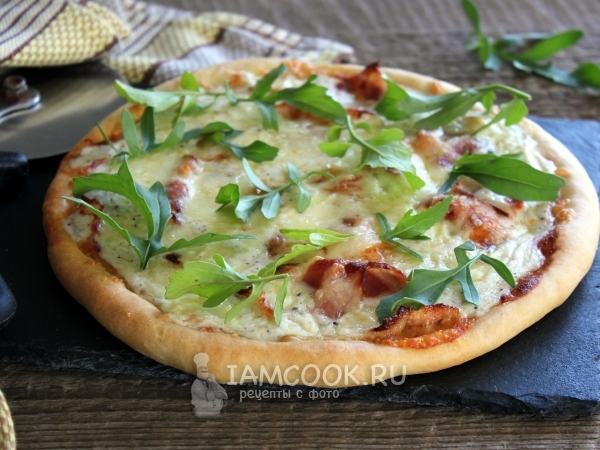 Пицца «Карбонара», рецепт с фото