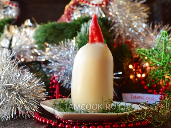 Закуска из кальмара «Свеча», рецепт с фото