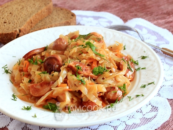 Бигус с сосисками, рецепт с фото