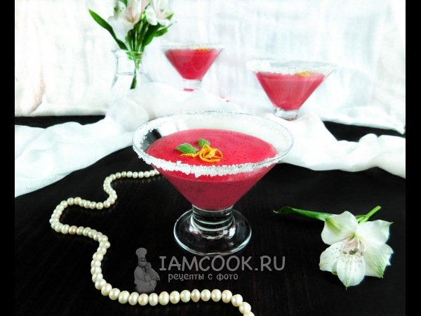 Постный мусс с вишней, рецепт с фото