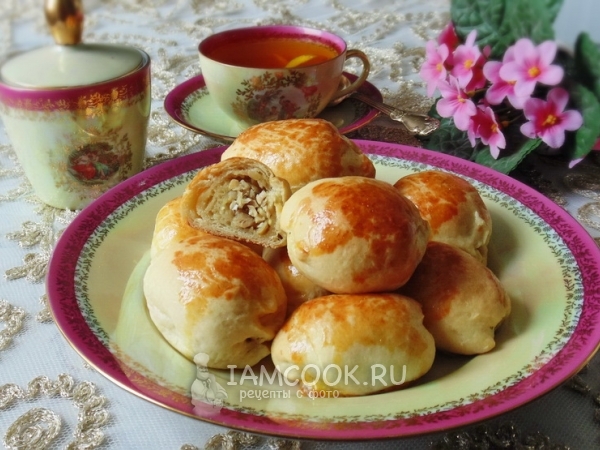 Пирожки «Быстрые» с курицей и яйцом, рецепт с фото