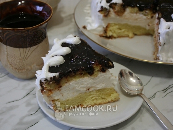 Торт «Птичье молоко» (бисквитный), рецепт с фото