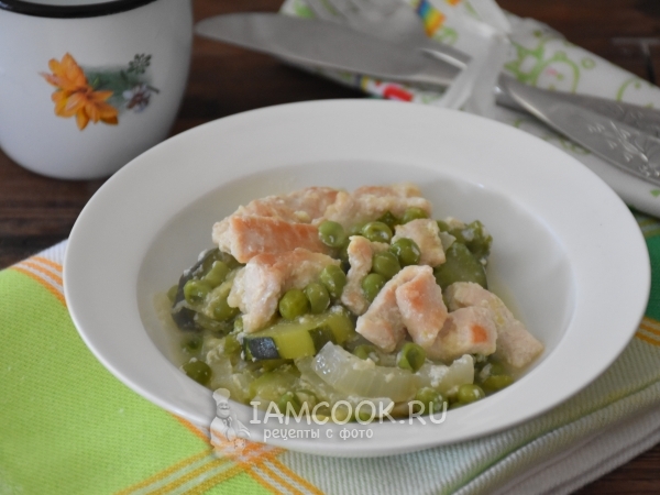 Филе индейки с овощами , рецепт с фото