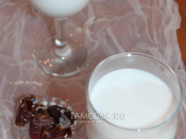 Кунжутное молоко, рецепт с фото