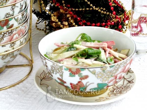 Швейцарский новогодний салат, рецепт с фото