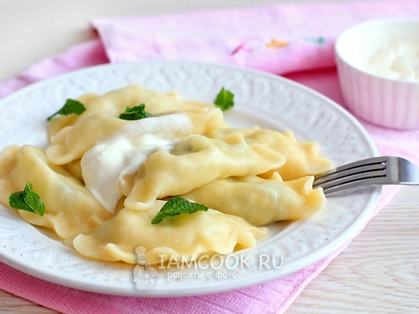 Вареники с соленым творогом, рецепт с фото