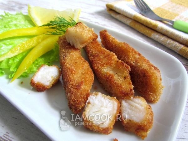 Рыбные палочки, рецепт с фото