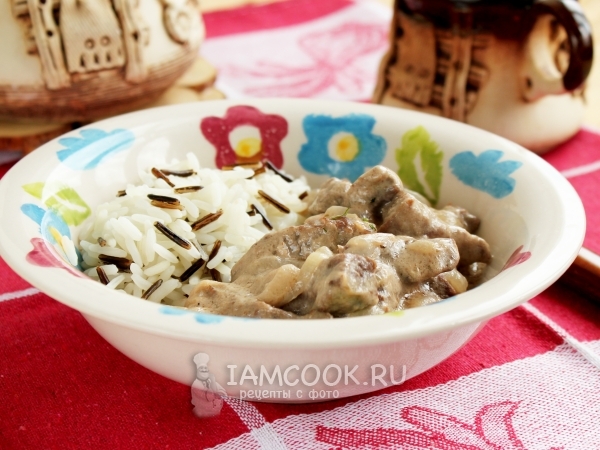 Бефстроганов из говядины в мультиварке, рецепт с фото