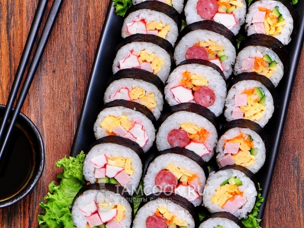 Кимбап (кимпаб, кимпап), рецепт с фото