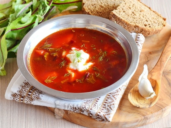 Суп со свекольной ботвой, рецепт с фото