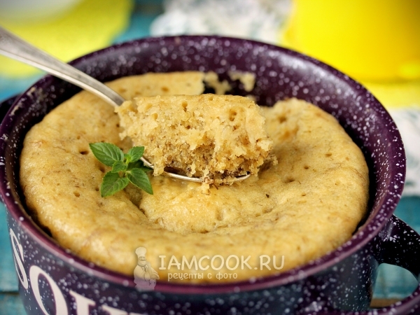 Банановый пудинг в микроволновке, рецепт с фото