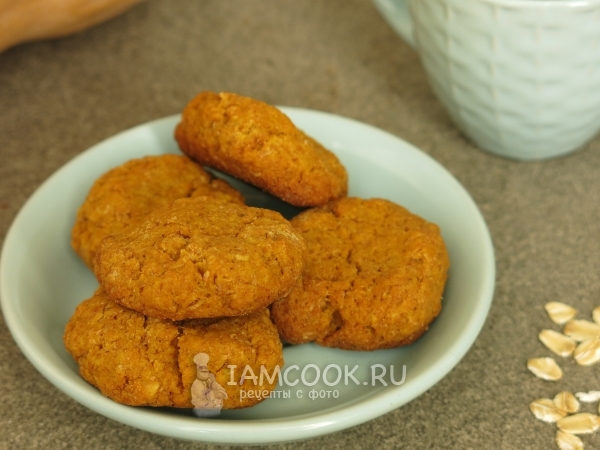 Печенье из тыквы и овсяных хлопьев , рецепт с фото