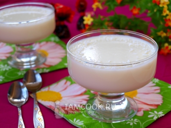 Молочное желе, рецепт с фото