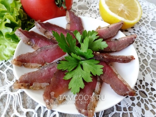 Вяленая утиная грудка, рецепт с фото