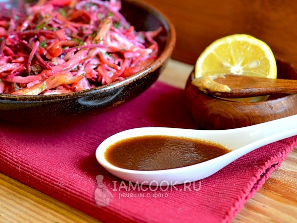 Горчичный соус для салата, рецепт с фото