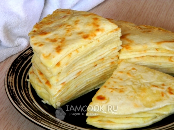 Хычины с сыром и картофелем, рецепт с фото