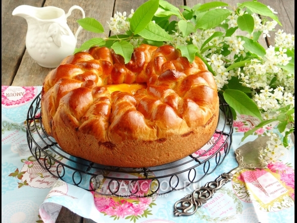 Пирог со сливочным сыром и джемом, рецепт с фото