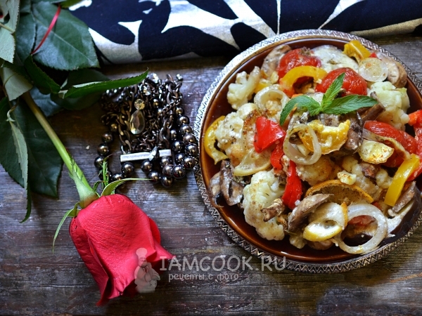 Овощной гарнир к мясу, рецепт с фото