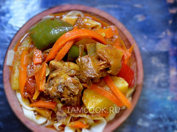 Лагман из баранины, рецепт с фото