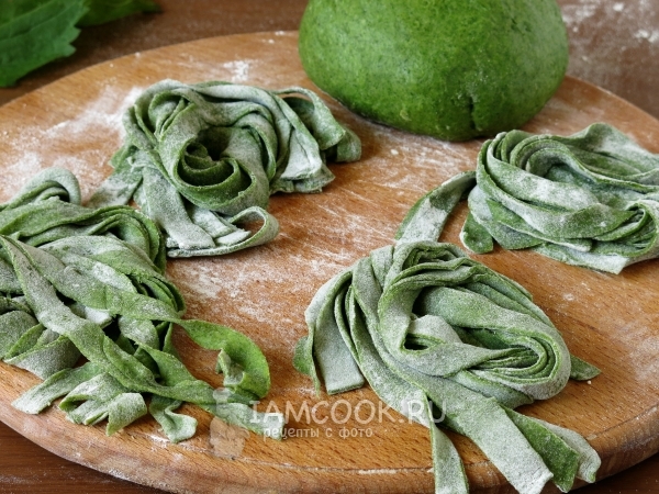 Паста «Шрек» с крапивой, рецепт с фото