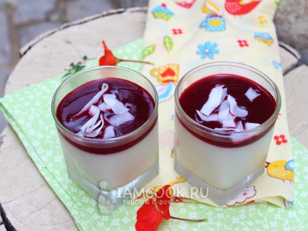 Кокосовая панакота, рецепт с фото