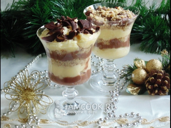 Ванильно-шоколадный десерт, рецепт с фото