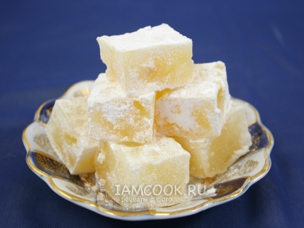 Рахат-лукум по-домашнему с миндалем и манго, рецепт с фото