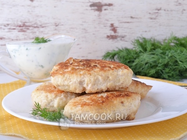 Куриные котлеты с творогом по Дюкану, рецепт с фото