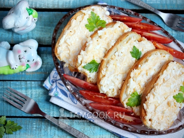 Бутерброды с сыром и яйцом, рецепт с фото