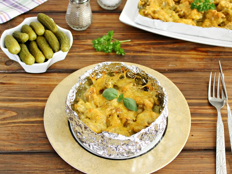 Картошка с мясом в фольге, рецепт с фото