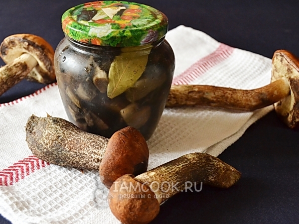 Подосиновики маринованные на зиму, рецепт с фото