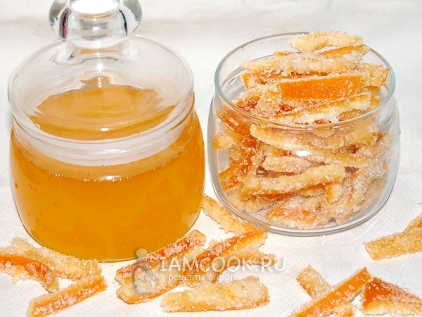 Цукаты из апельсиновых корок, рецепт с фото