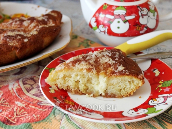 Tarte au sucre (сахарный пирог), рецепт с фото