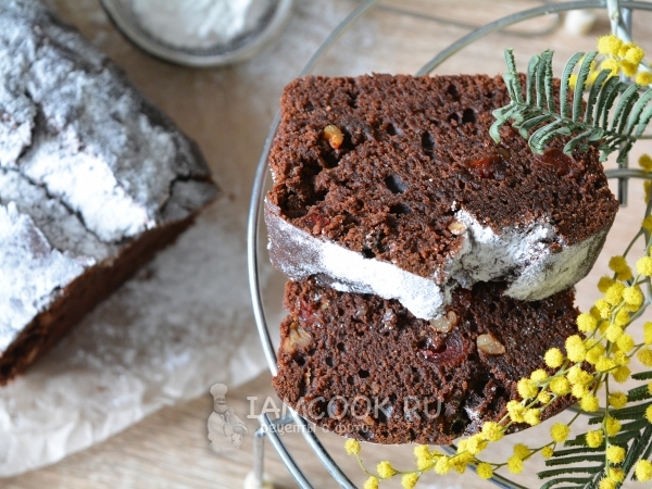 Постный шоколадный кекс, рецепт с фото