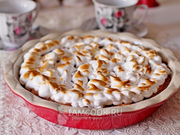 Тарт с вареньем и итальянской меренгой, рецепт с фото