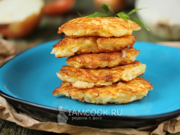 Луковые оладьи «Слёзы счастья», рецепт с фото