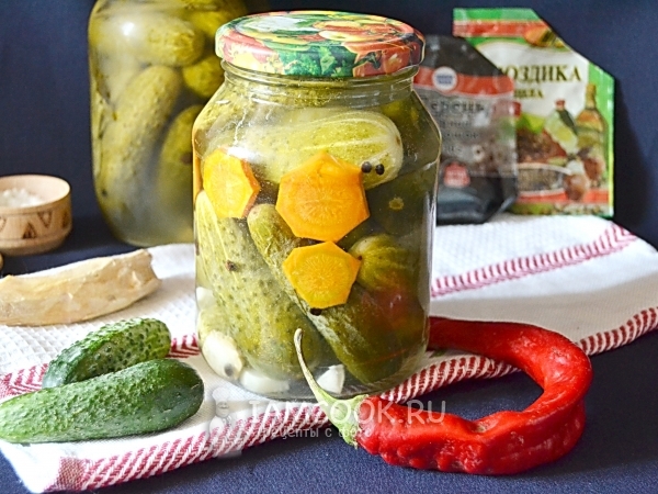 Огурцы сладкие маринованные на зиму, рецепт с фото