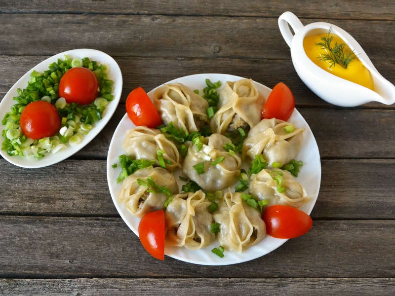 Манты с мясом и картошкой, рецепт с фото