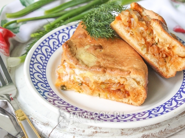 Пирог с капустой на скорую руку, рецепт с фото