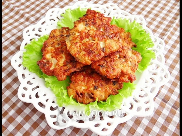 Куриные котлеты с сыром (рубленные), рецепт с фото