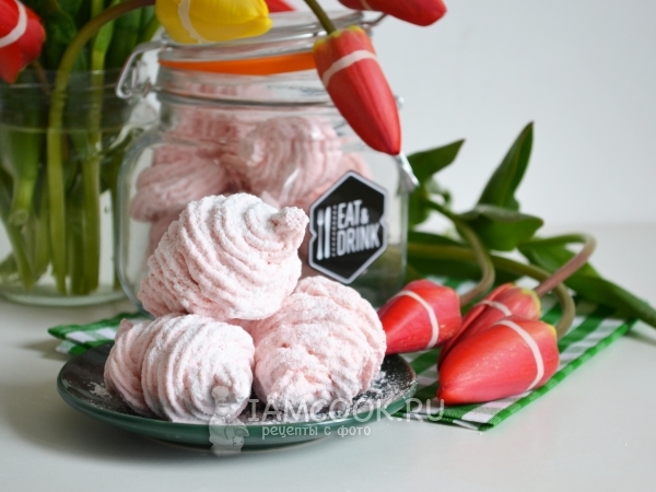 Зефир на желатине, рецепт с фото