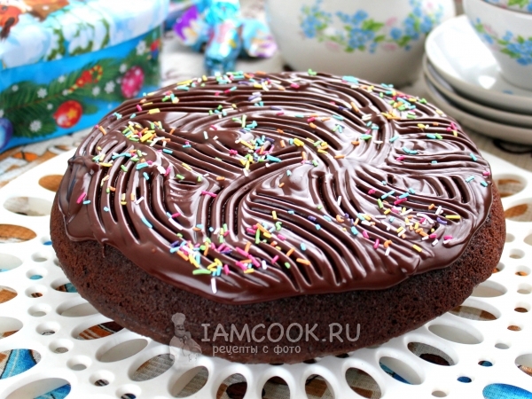 Кекс шоколадный (в мультиварке), рецепт с фото