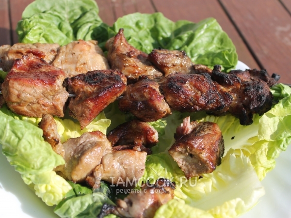 Шашлык из свинины на минералке, рецепт с фото
