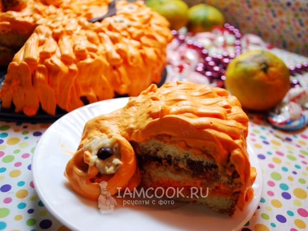 Торт «Трехглазый Монстрик» на Хэллоуин, рецепт с фото