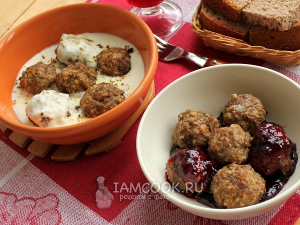 Шведские фрикадельки, рецепт с фото
